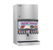 Hoshizaki KMD-355MWJ ice machine head shown with an IBD30 ice and beverage dispenser