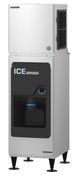 Hoshizaki KMD-410MAJ ice machine head shown on a DB-130H ice dispenser, left view