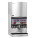 Hoshizaki KMD-860MRJZ ice machine head shown on a 30 inch storage bin