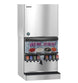 Hoshizaki KMD-860MRJZ ice machine head shown on a 30 inch storage bin