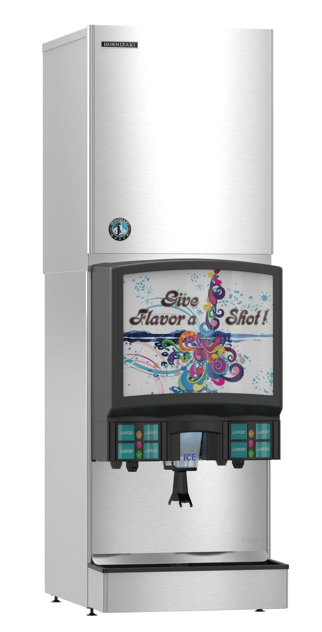 Hoshizaki KMS-822MLJ ice machine head shown on a 22 inch floor stand
