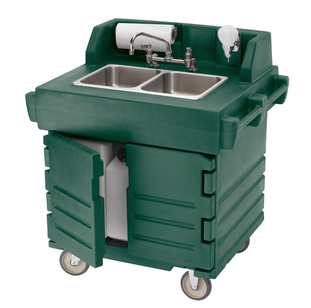 Cambro KSC402519 CamKiosk electric hand sink cart in Green
