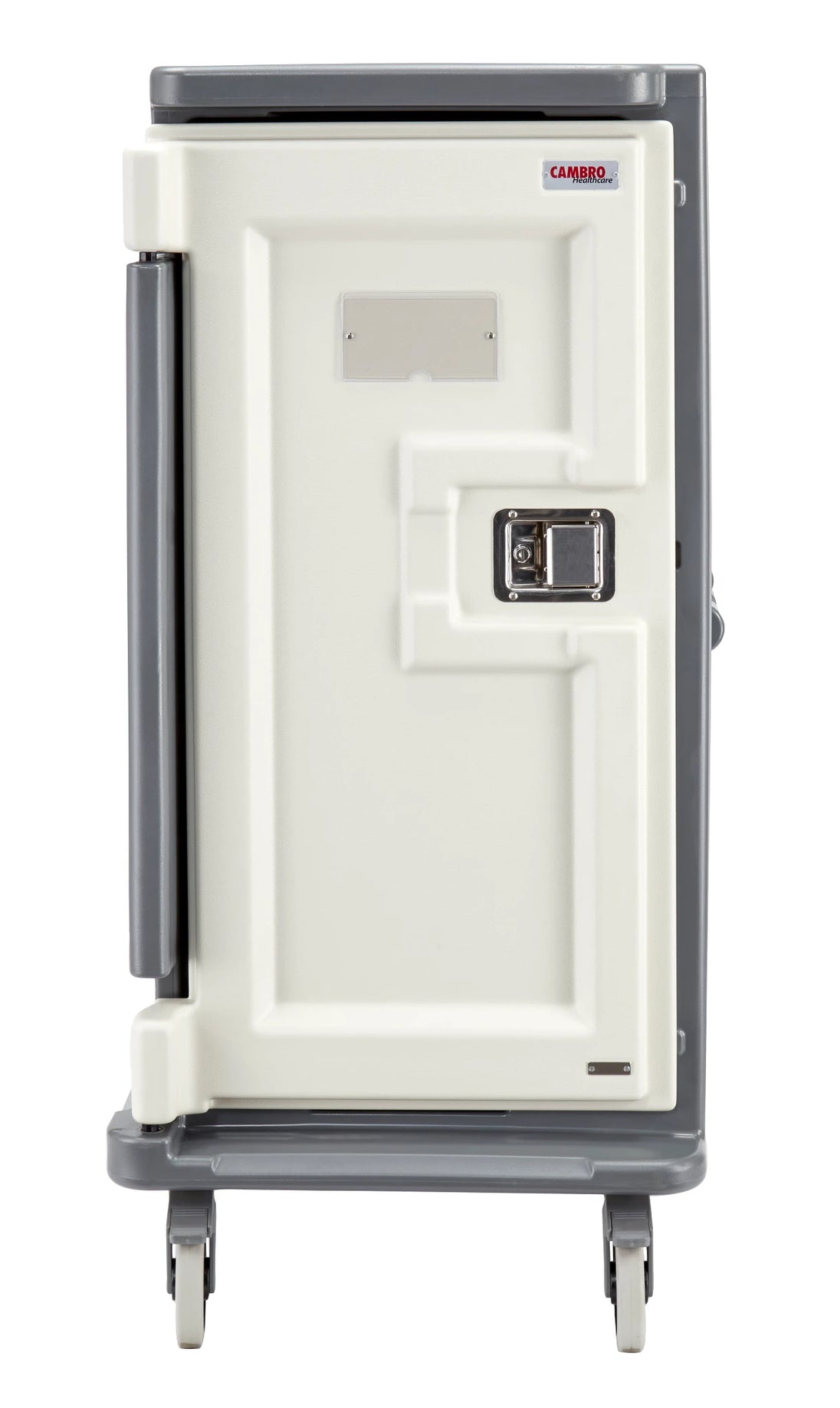 Cambro MDC1520T16191 tall 16 tray meal delivery cart in Granite Gray