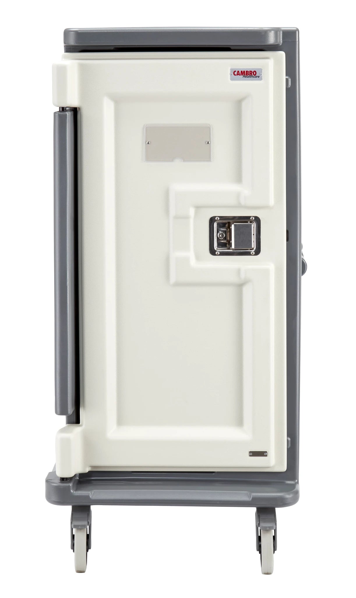 Cambro MDC1520T16191 tall 16 tray meal delivery cart in Granite Gray