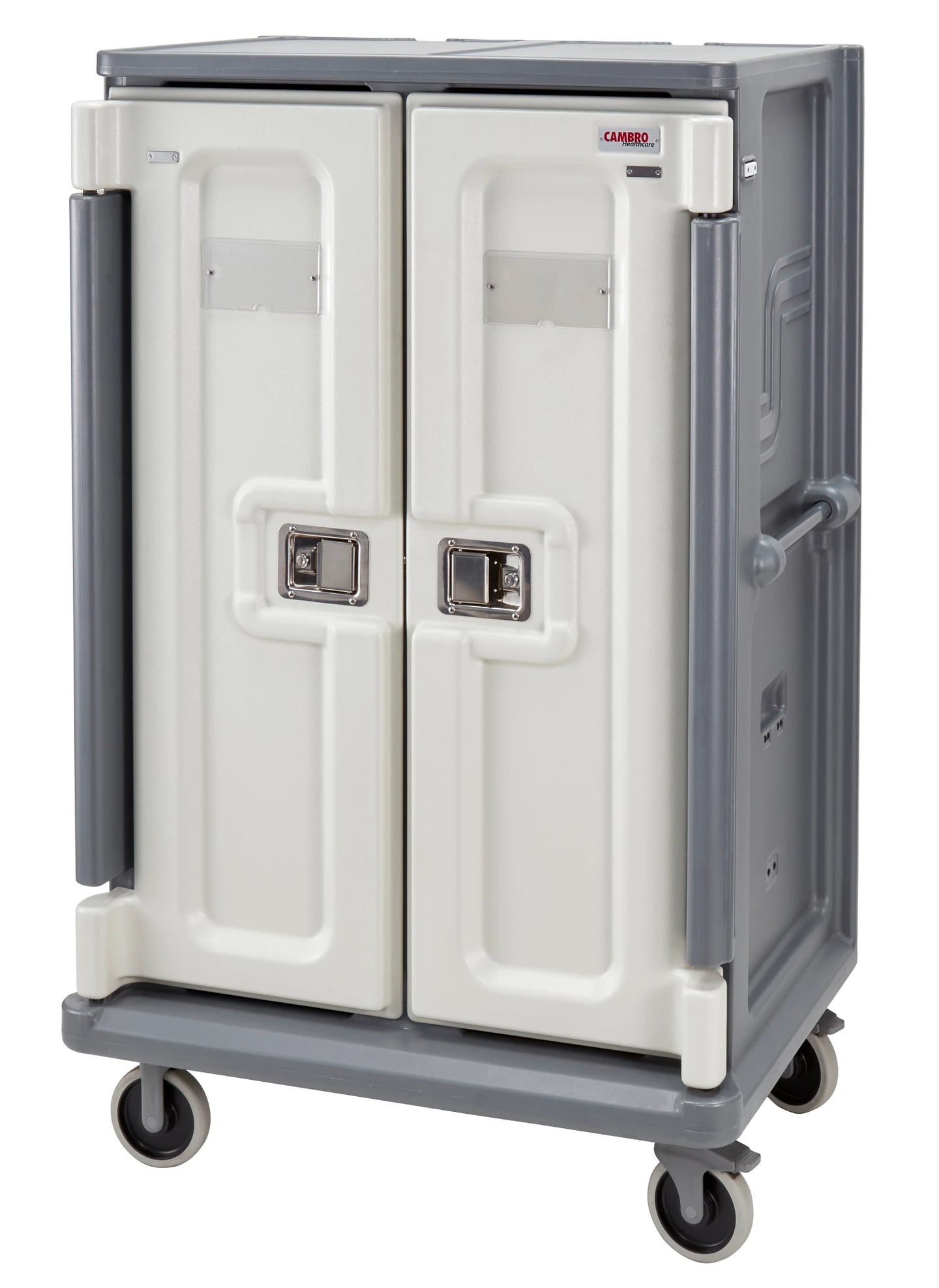 Cambro MDC1520T20191 tall 20 tray meal delivery cart in Granite Gray