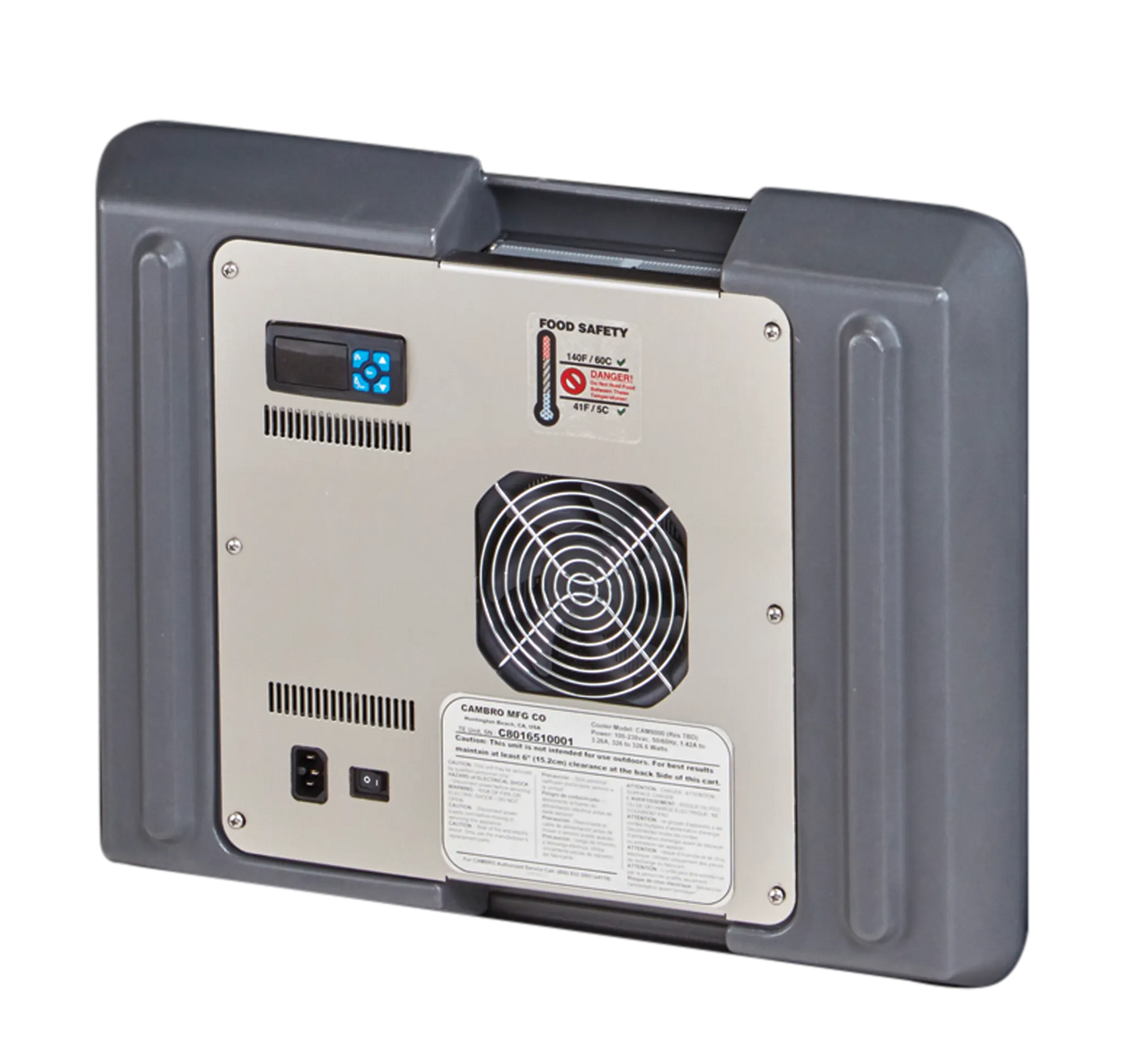 Cambro PCMC615 Pro Cart Ultra cold module, charcoal gray