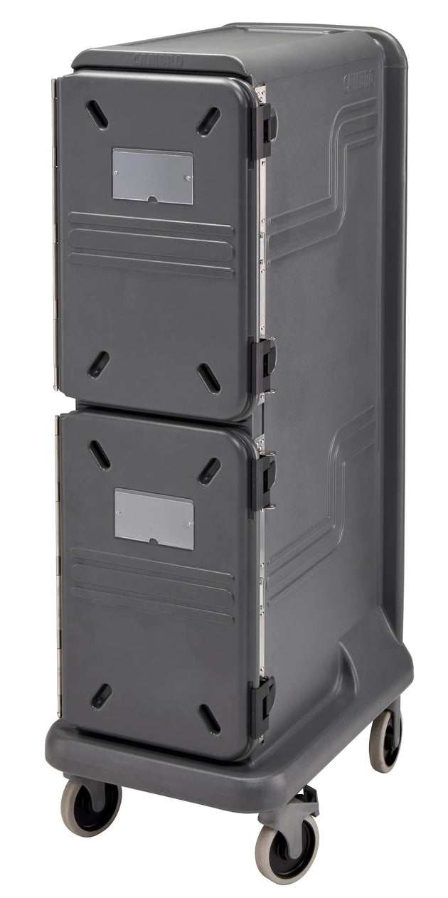 Cambro PCU1000CC615 Pro Cart Ultra 1000 pan carrier, 2 active cold compartments, charcoal gray