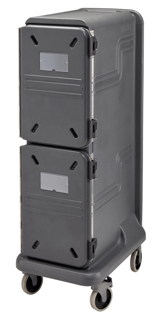 Cambro PCU1000PP615 Pro Cart Ultra 1000 pan carrier, 2 passive compartments, charcoal gray