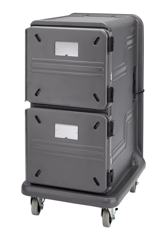 Cambro PCU1600CC615 Pro Cart Ultra 1600 pan carrier, 2 active cold compartments, charcoal gray