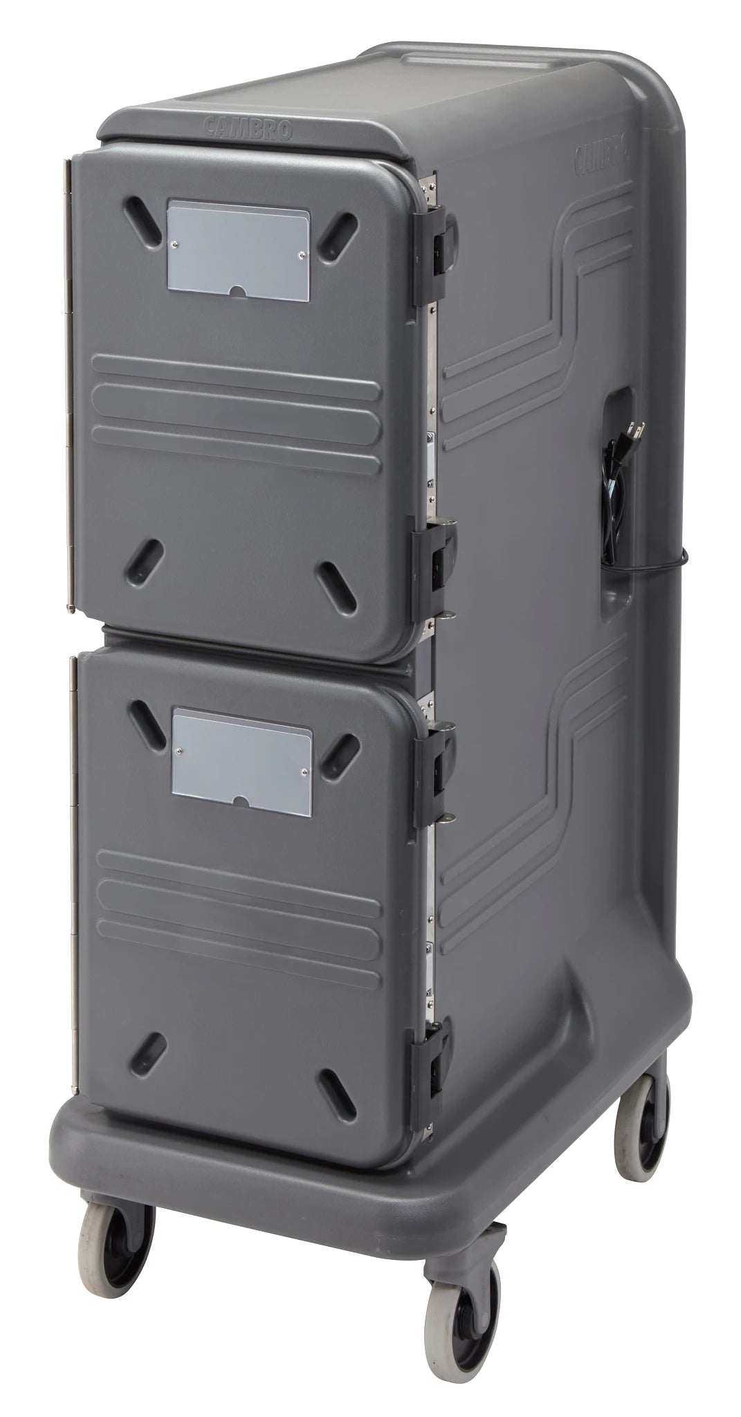 Cambro PCU800HH615 dual hot Pro Cart Ultra pan carrier Charcoal Gray