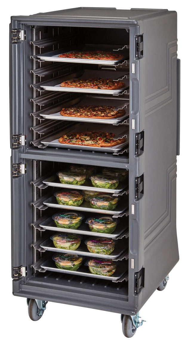Cambro PCUHC615 hot cold tall Pro Cart Ultra insulated food transport cart Charcoal Gray