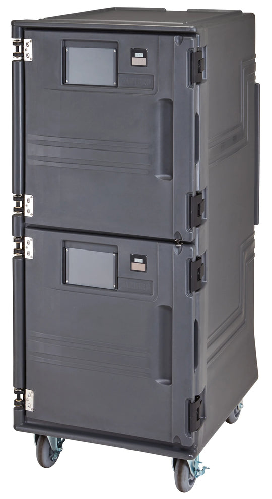 Cambro PCUHH615 dual hot tall Pro Cart Ultra insulated food transport cart Charcoal Gray