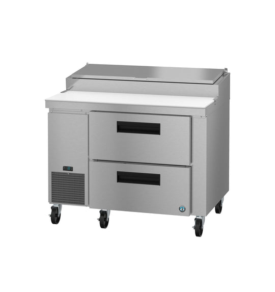 Hoshizaki PR46B-D2 46 inch Steelheart pizza prep table with two drawers