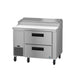 Hoshizaki PR46B-D2 46 inch Steelheart pizza prep table with two drawers