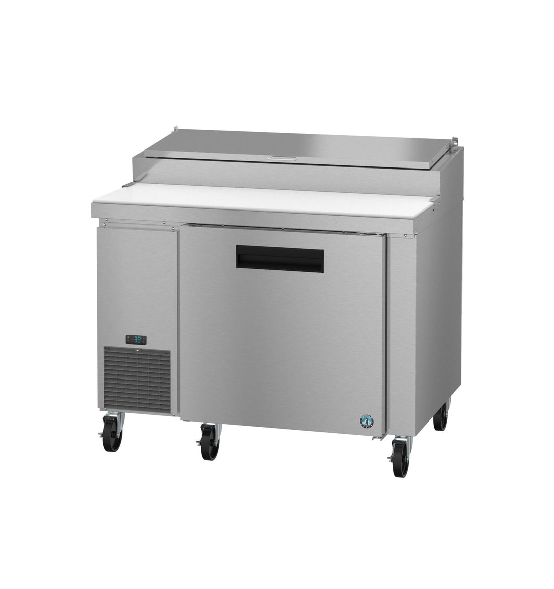 Hoshizaki PR46B 46 inch Steelheart pizza prep table refrigerator