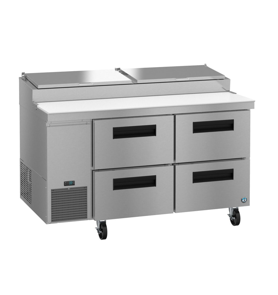 Hoshizaki PR60B-D4 pizza prep table right side profile