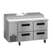 Hoshizaki PR60B-D4 pizza prep table right side profile