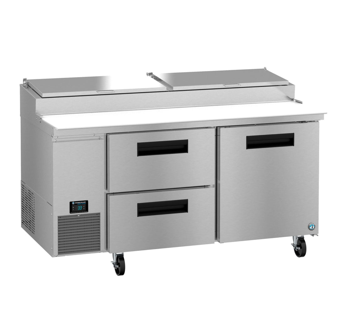 Hoshizaki PR67B-D2 pizza prep table right side profile
