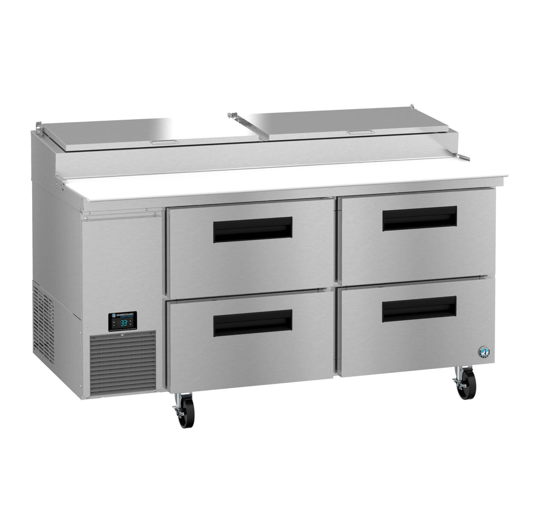 Hoshizaki PR67B-D4 pizza prep table right side profile