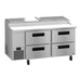 Hoshizaki PR67B-D4 pizza prep table right side profile