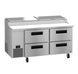 Hoshizaki PR67B-D4 pizza prep table right side profile