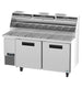 Hoshizaki PR67B-Z 67 inch Steelheart pizza prep table left front view