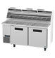 Hoshizaki PR67B-Z 67 inch Steelheart pizza prep table left front view