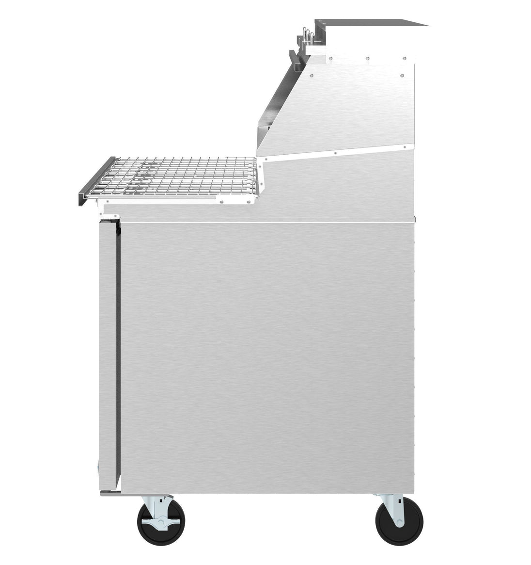 Hoshizaki PR67B-Z pizza prep table left side profile