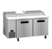 Right side view of the Hoshizaki PR67B refrigerated pizza prep table