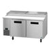 Hoshizaki PR67B 67 inch two section pizza prep table refrigerator