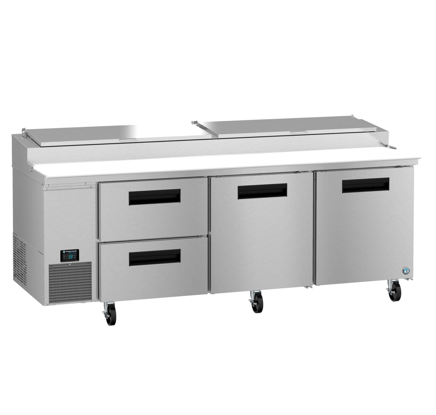 Hoshizaki PR93B-D2 pizza prep table right side profile