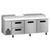 Hoshizaki PR93B-D2 pizza prep table right side profile
