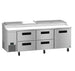 Hoshizaki PR93B-D4 pizza prep table right side profile