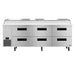 Hoshizaki PR93B-D6 pizza prep table front view showing six drawer configuration
