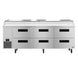 Hoshizaki PR93B-D6 pizza prep table front view showing six drawer configuration