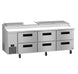 Hoshizaki PR93B-D6 pizza prep table right side profile
