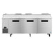 Hoshizaki PR93B pizza prep table front view with full length topping rail