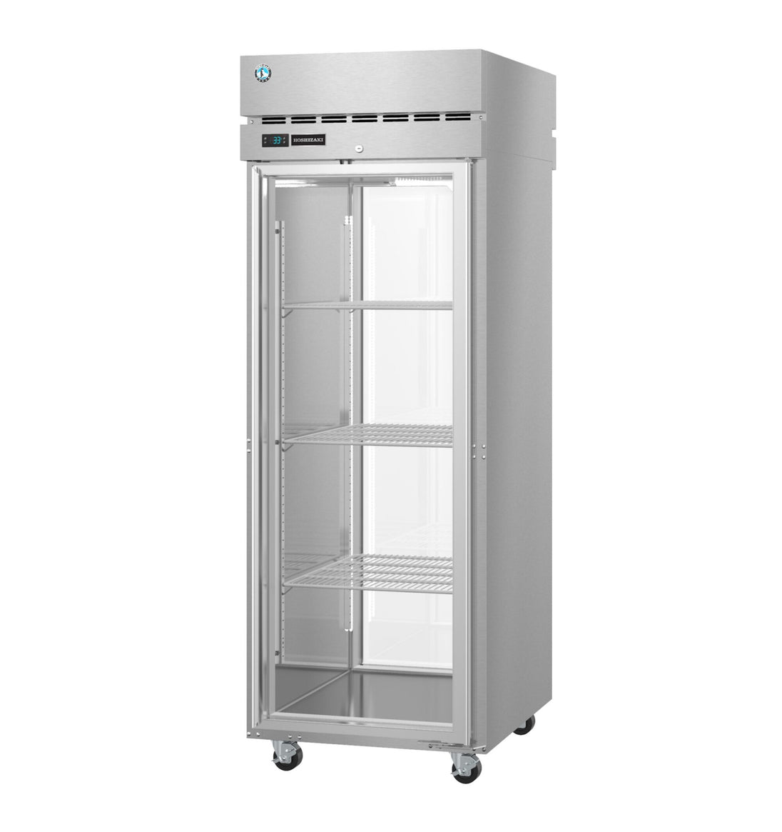 Left side view of the Hoshizaki PT1A-FG-FG pass-thru refrigerator