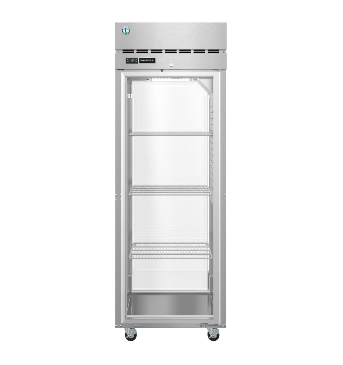 Hoshizaki PT1A-FG-FG one section pass-thru refrigerator with full glass doors