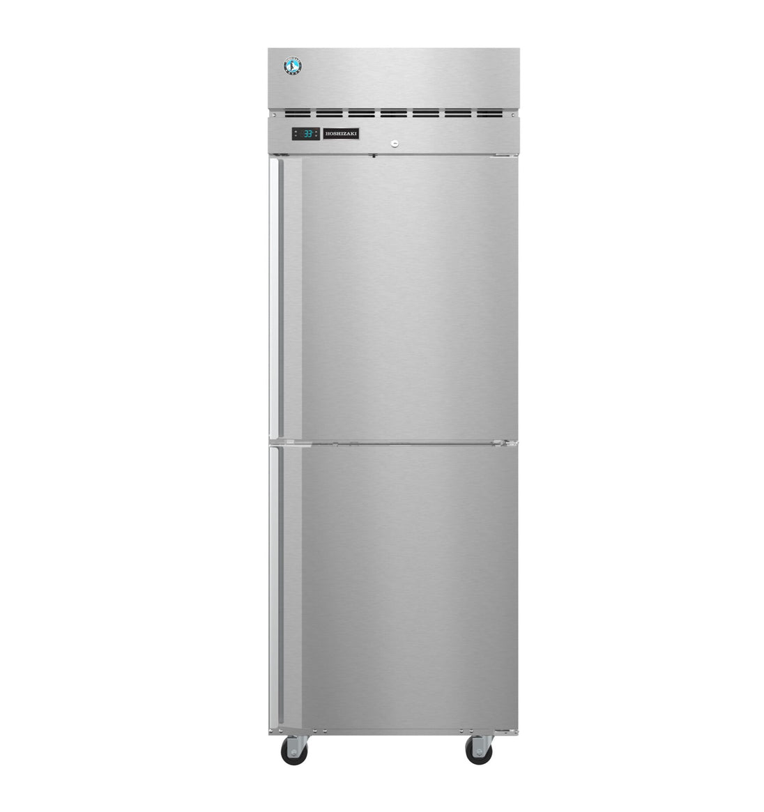 Hoshizaki PT1A-HS-HS one section pass-thru refrigerator with half stainless doors