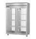 Left side view of the Hoshizaki PT2A-FG-FG two section pass-thru refrigerator