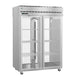Right side view of the Hoshizaki PT2A-FG-FG two section pass-thru refrigerator