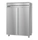 Left side view of the Hoshizaki PT2A-FS-FS two section pass-thru refrigerator