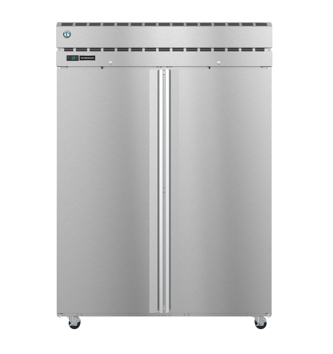Hoshizaki PT2A-FS-FS two section pass-thru refrigerator with full stainless doors