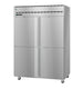 Left side view of the Hoshizaki PT2A-HS-HS two section pass-thru refrigerator