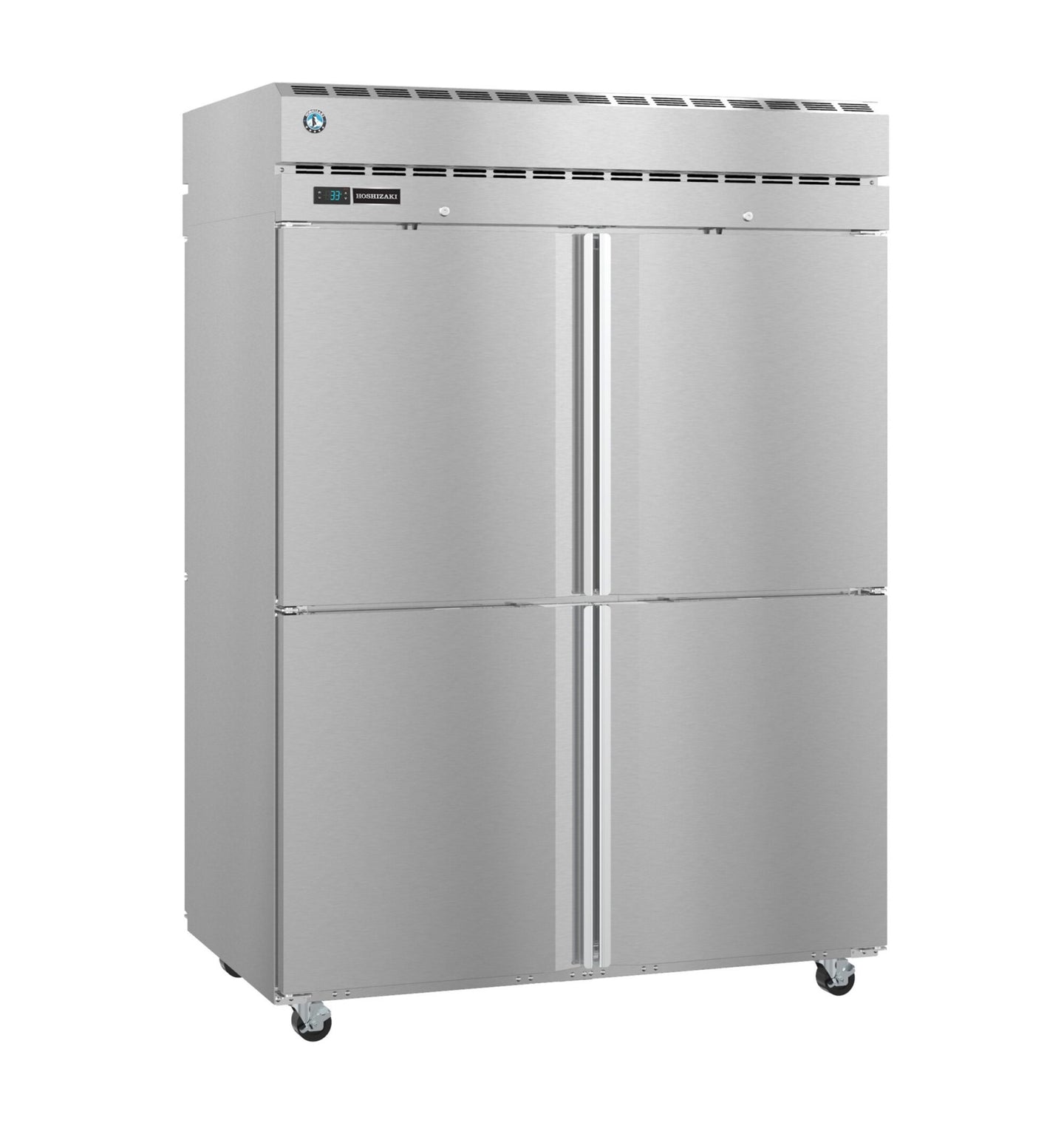 Right side view of the Hoshizaki PT2A-HS-HS two section pass-thru refrigerator