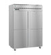 Right side view of the Hoshizaki PT2A-HS-HS two section pass-thru refrigerator