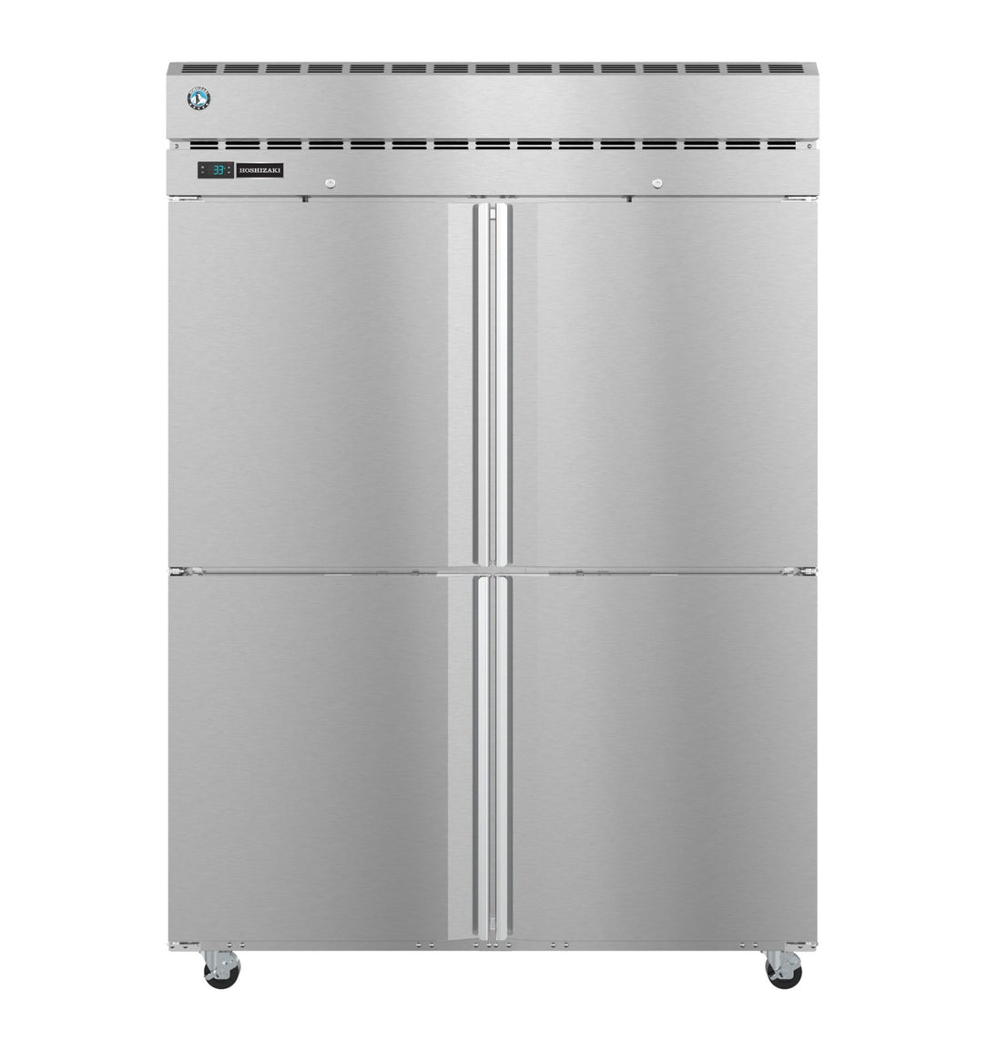 Hoshizaki PT2A-HS-HS two section pass-thru refrigerator with half stainless doors