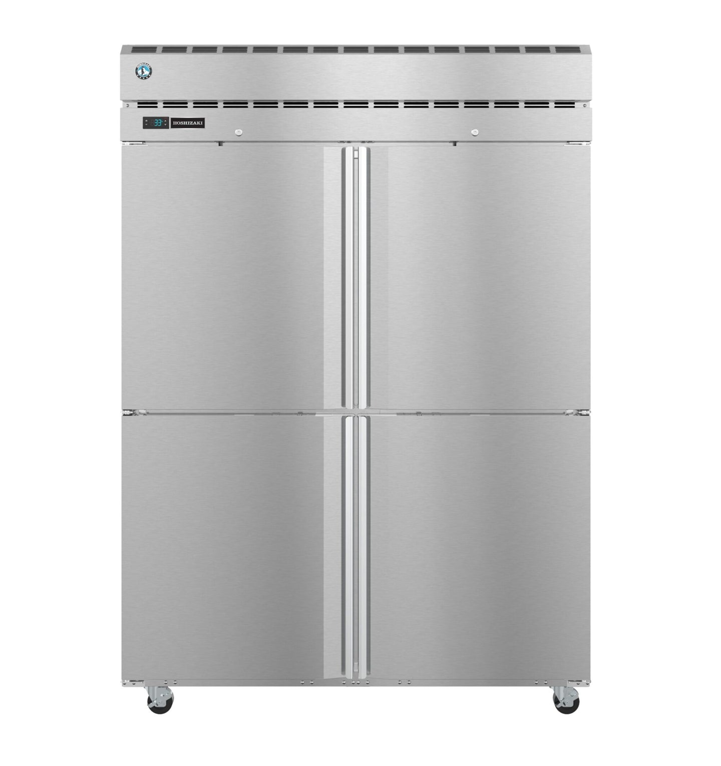 Hoshizaki PT2A-HS-HS two section pass-thru refrigerator with half stainless doors