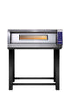 Ampto PZA-6US single deck electric pizza deck oven on painted steel stand